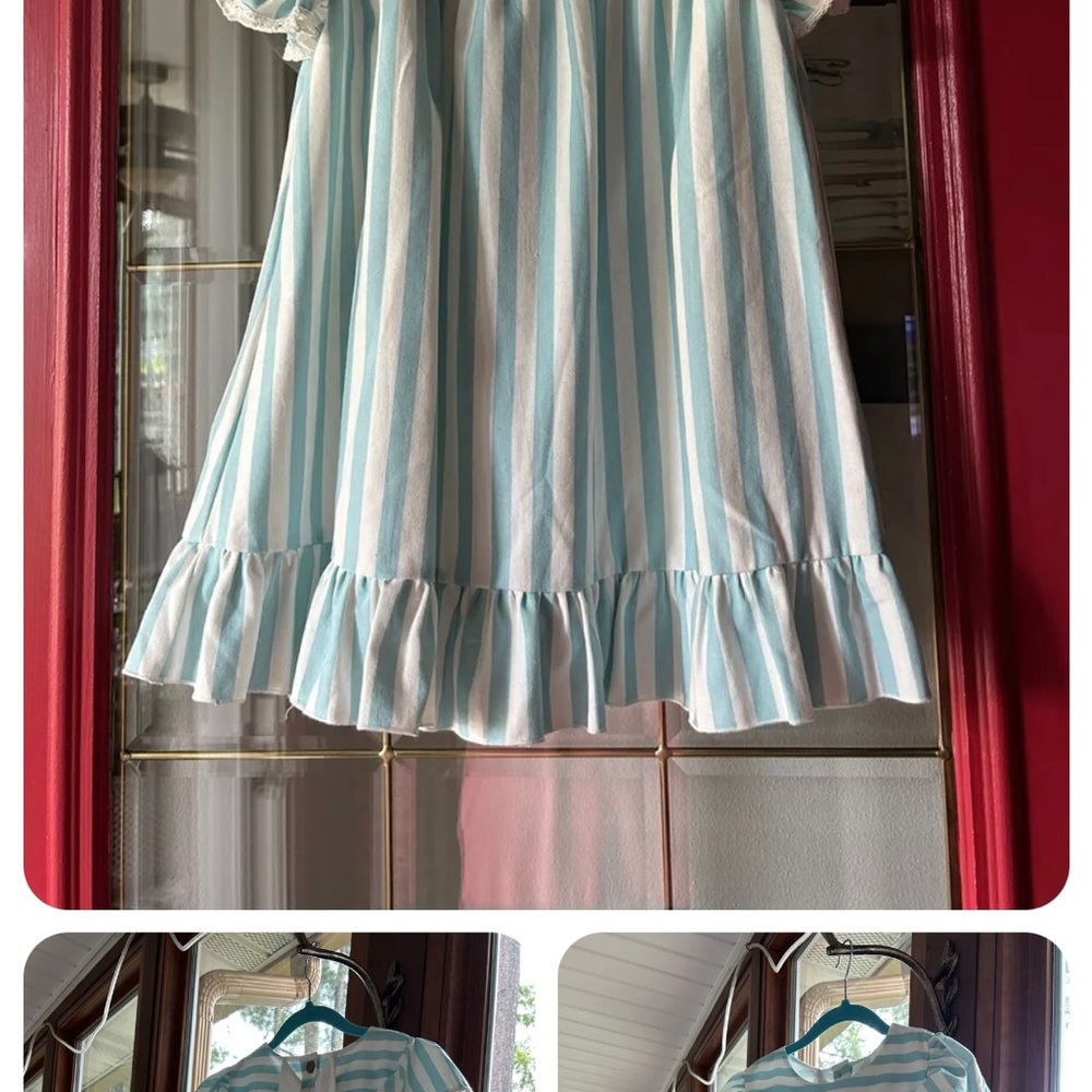 Beautiful Teal Stripe Wren & James Carnival Dress-Size 5 New with Tags!